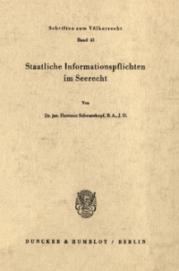 Staatliche Informationspflichten im Seerecht
