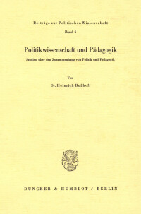 Politikwissenschaft und Pädagogik