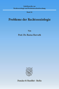 Probleme der Rechtssoziologie
