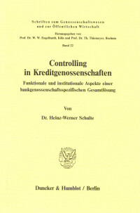 Controlling in Kreditgenossenschaften