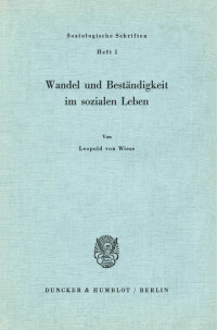 Wandel und Beständigkeit im sozialen Leben