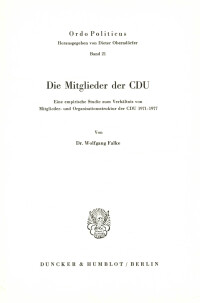 Die Mitglieder der CDU