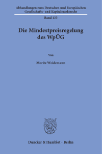 Die Mindestpreisregelung des WpÜG