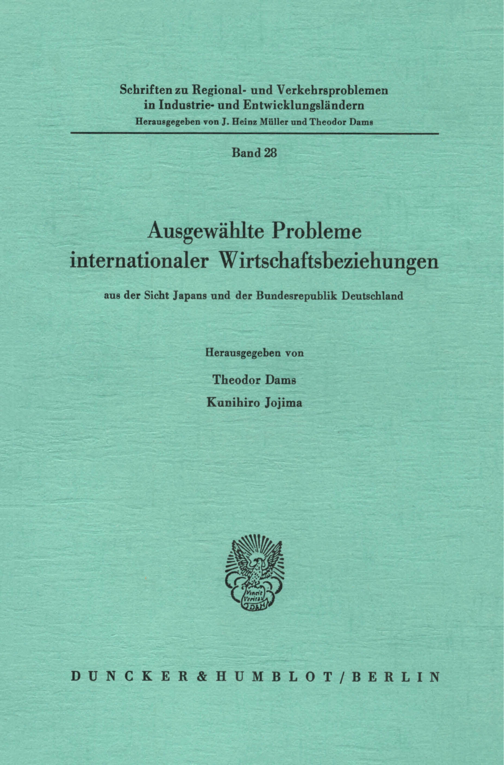 Ausgewählte Probleme internationaler Wirtschaftsbeziehungen