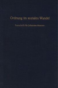 Ordnung im sozialen Wandel