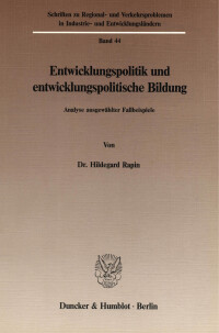 Entwicklungspolitik und entwicklungspolitische Bildung