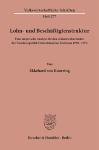 Lohn- und Beschäftigtenstruktur