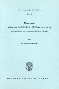 Prozesse wissenschaftlicher Differenzierung