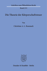Die Theorie der Körperschaftsteuer