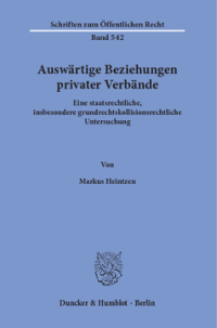 Auswärtige Beziehungen privater Verbände