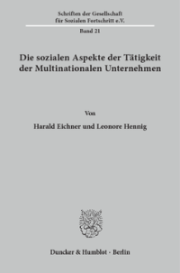 Die sozialen Aspekte der Tätigkeit der Multinationalen Unternehmen