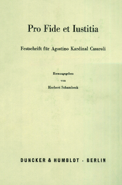Pro Fide et Iustitia Pro Fide et Iustitia