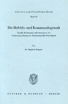 Die Befehls- und Kommandogewalt Die Befehls- und Kommandogewalt