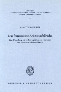 Das französische Arbeitsunfallrecht
