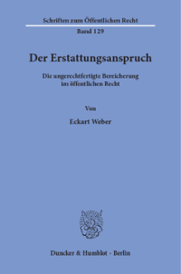 Der Erstattungsanspruch