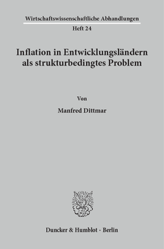Inflation in Entwicklungsländern als strukturbedingtes Problem
