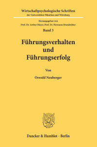 Führungsverhalten und Führungserfolg