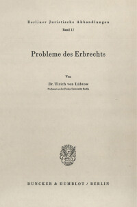 Probleme des Erbrechts