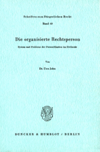 Die organisierte Rechtsperson