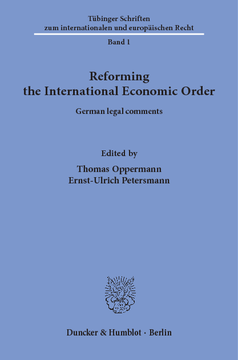 Reforming the International Economic Order