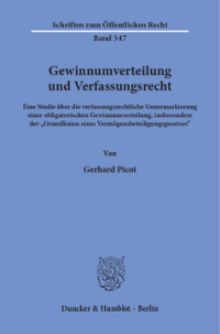Gewinnumverteilung und Verfassungsrecht