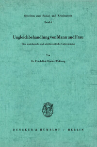 Ungleichbehandlung von Mann und Frau