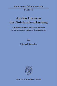 An den Grenzen der Notstandsverfassung An den Grenzen der Notstandsverfassung