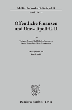 Öffentliche Finanzen und Umweltpolitik II