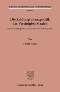 Die Zahlungsbilanzpolitik der Vereinigten Staaten