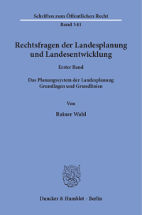 Rechtsfragen der Landesplanung und Landesentwicklung