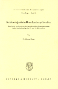 Kabinettsjustiz in Brandenburg-Preußen