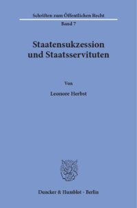 Staatensukzession und Staatsservituten