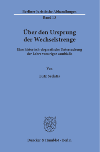 Über den Ursprung der Wechselstrenge