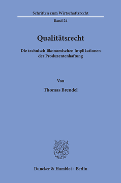 Qualitätsrecht Qualitätsrecht
