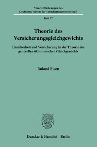 Theorie des Versicherungsgleichgewichts