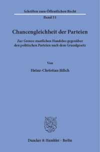 Chancengleichheit der Parteien