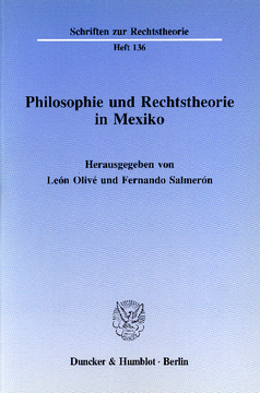 Philosophie und Rechtstheorie in Mexiko
