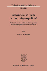 Gewinne als Quelle der Vermögenspolitik?