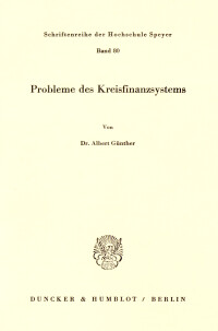 Probleme des Kreisfinanzsystems