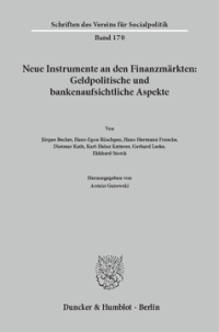 Neue Instrumente an den Finanzmärkten