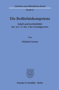 Die Bedürfniskompetenz