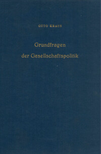 Grundfragen der Gesellschaftspolitik