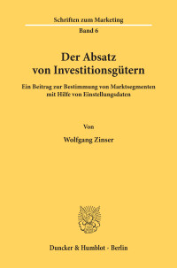 Der Absatz von Investitionsgütern