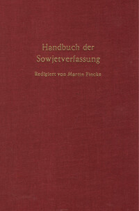 Handbuch der Sowjetverfassung