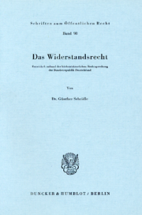 Das Widerstandsrecht