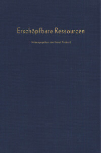Erschöpfbare Ressourcen