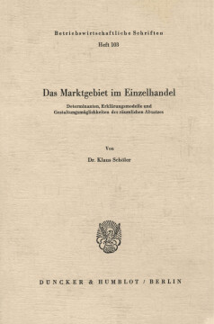 Das Marktgebiet im Einzelhandel Das Marktgebiet im Einzelhandel