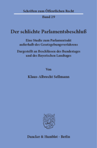 Der schlichte Parlamentsbeschluß