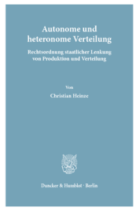 Autonome und heteronome Verteilung