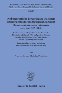 Die bergrechtliche Förderabgabe im System des horizontalen Finanzausgleichs und der Bundesergänzungszuweisungen nach Art. 107 II GG